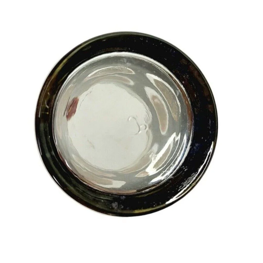Vintage Libbey 60s MCM Black Gold Old World Coin Highball Tumbler Barware Glass